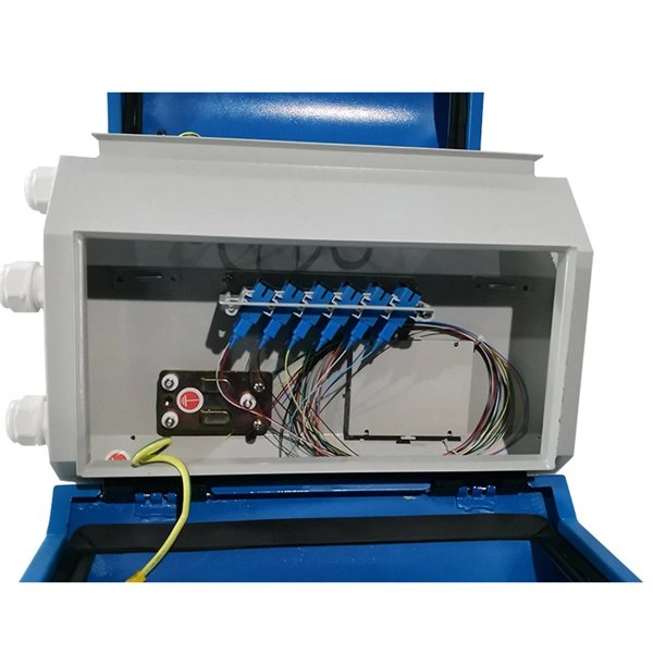 Gigabit fiber optic cable plugged into a 100Mbps router