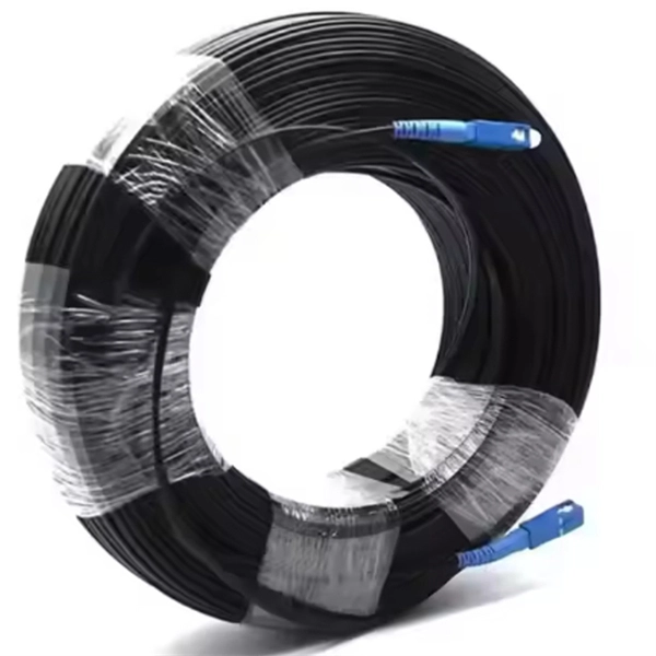 How many kilometers is a typical fiber optic patch cord