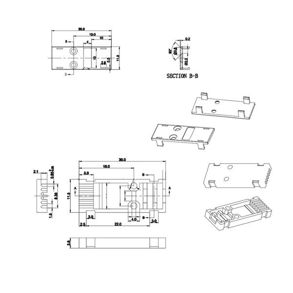Physical diagrams of main distribution box and sub-distribution boxes